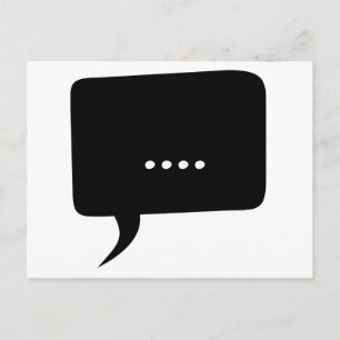 Cartão Postal Sem fala! Cartão-postal engraçado