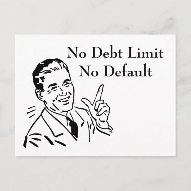 Cartão Postal Sem Limite de Dívida, Sem Padrão (Frente)