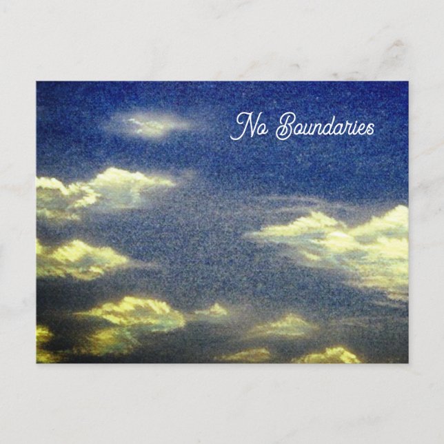 Cartão Postal Sem Limites Céu Azul (Frente)