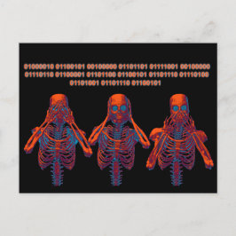 Cartão Postal Sem mau, sem mau, sem mau