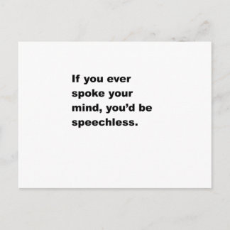 Cartão Postal Sem palavras