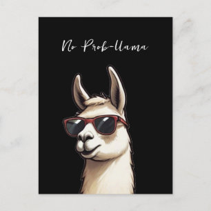 Cartão Postal Sem Prob-llama Legal Llama Funky Alpaca