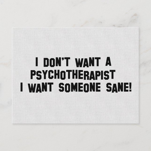 Cartão Postal Sem Psicos! (Frente)