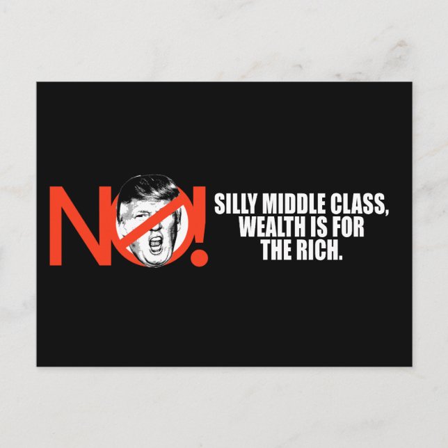 Cartão Postal Sem trunfo - Riqueza é para os ricos - - .png (Frente)