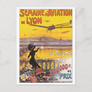 Cartão Postal Semaine D' Aviation de Lyon