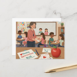 Cartão Postal Semana de Apreciação ao Professor