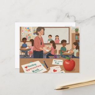 Cartão Postal Semana de Apreciação ao Professor