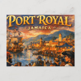 Cartão Postal Semana pirata em port royal