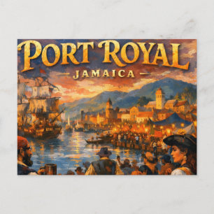 Cartão Postal Semana pirata em port royal