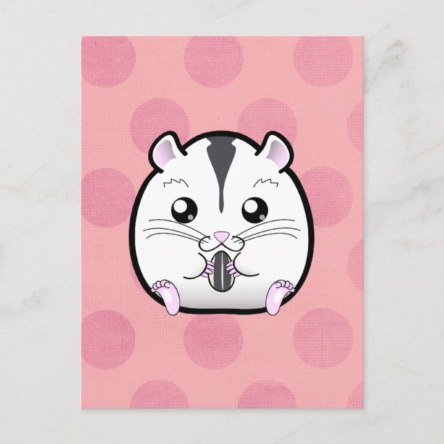 Cartão Postal Semi White Rusf Hamster (Frente)