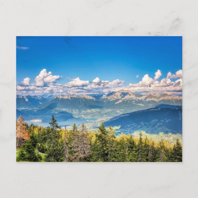 Cartão Postal Semnoz, Annecy, fotografia cênica da França (Frente)