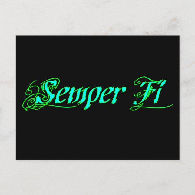 Cartão Postal Semper Fi (Frente)