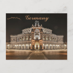 Cartão Postal Semperoper Dresden Alemanha