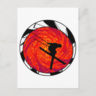 CARTÃO POSTAL SEMPRE PENSE EM ESQUIAR