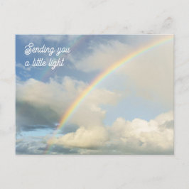 Cartão Postal Sending You a Little Light Rainbow Thinking of You