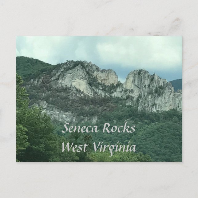 Cartão Postal Seneca Rocks West Virginia Photo Postcards (Frente)