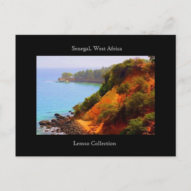 Cartão Postal Senegal, África Ocidental — Vista Oceânica (Frente)