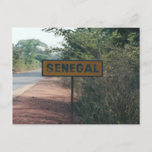 Cartão Postal Senegal, Tafel, Zeichen