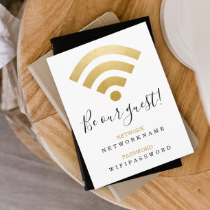 Cartão Postal Senha Wi-Fi e Rede Personalizados