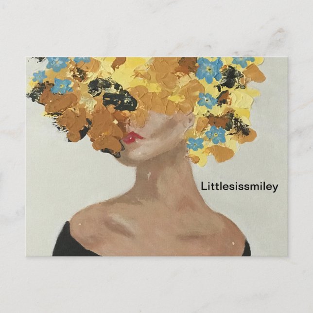 Cartão Postal Senhora da Flor Amarela (Frente)