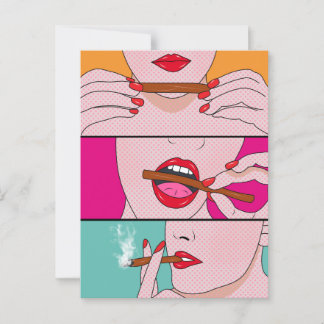 Cartão Postal senhora de ervas daninhas