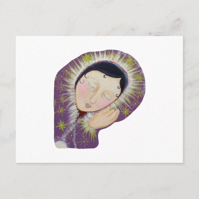 Cartão Postal Senhora Dormindo. (Frente)