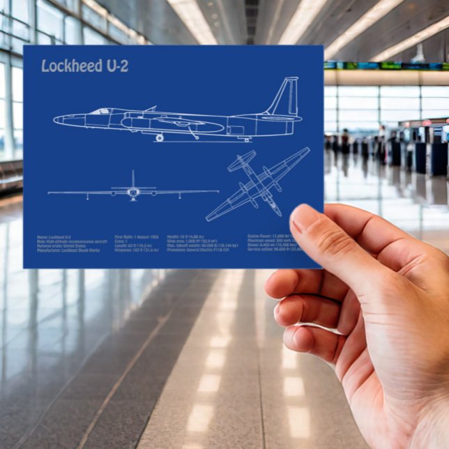 Cartão Postal Senhora Dragão U-2 - Planos de Impressão do Avião  (Criador carregado)