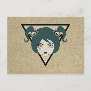 Cartão Postal senhora embelezada