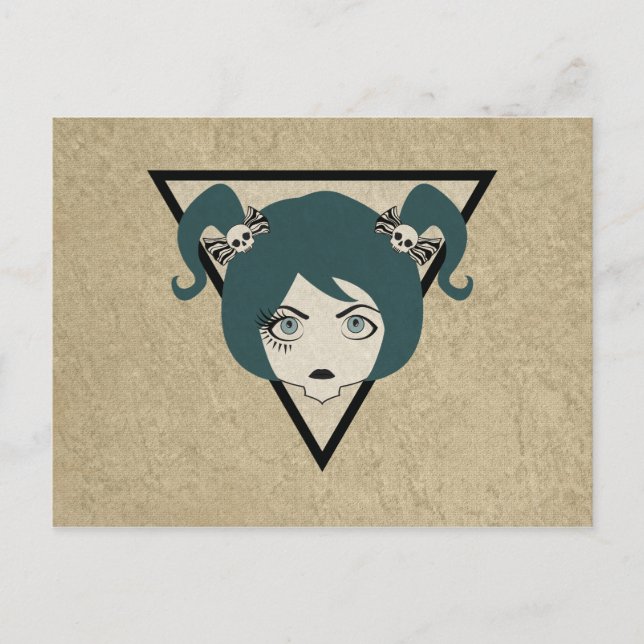 Cartão Postal senhora embelezada (Frente)