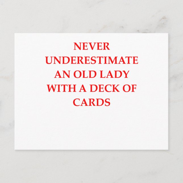 Cartão Postal senhora idosa (Frente)