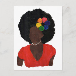 Cartão Postal Senhora Marrom Orgulhosa