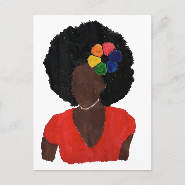 Cartão Postal Senhora Marrom Orgulhosa (Frente)