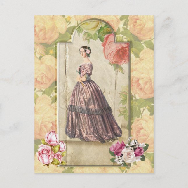 Cartão Postal Senhora Victoriana (Frente)