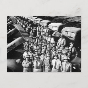 Cartão Postal Senhoras dos Caminhões WW2, anos 40