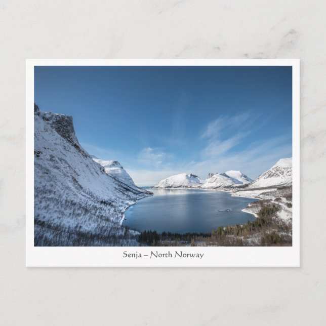 Cartão Postal Senja Noruega (Frente)