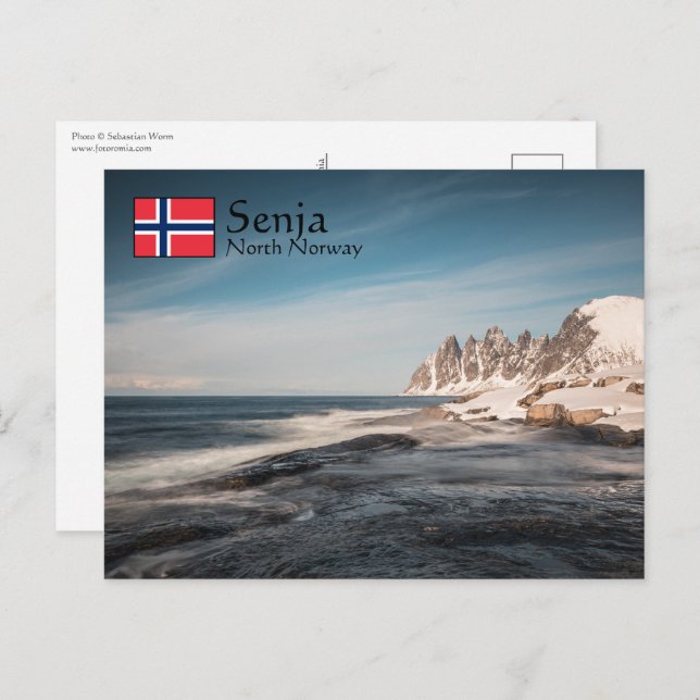 Cartão Postal Senja Norway (Frente/Verso)
