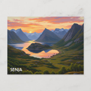 Cartão Postal Senja Norway Viagem
