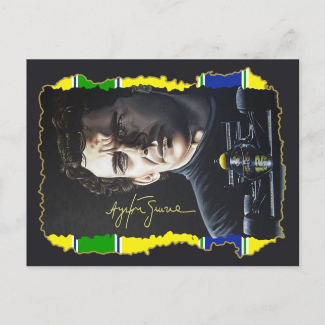 Cartão Postal Senna Painting (Frente)