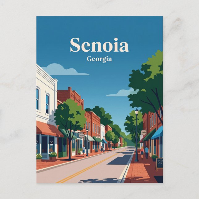 Cartão Postal Senoia Geórgia (Frente)