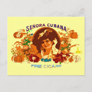 CARTÃO POSTAL SENORA CUBANA