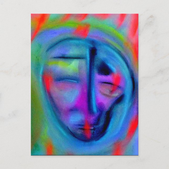 Cartão Postal Sensação de azul (Frente)