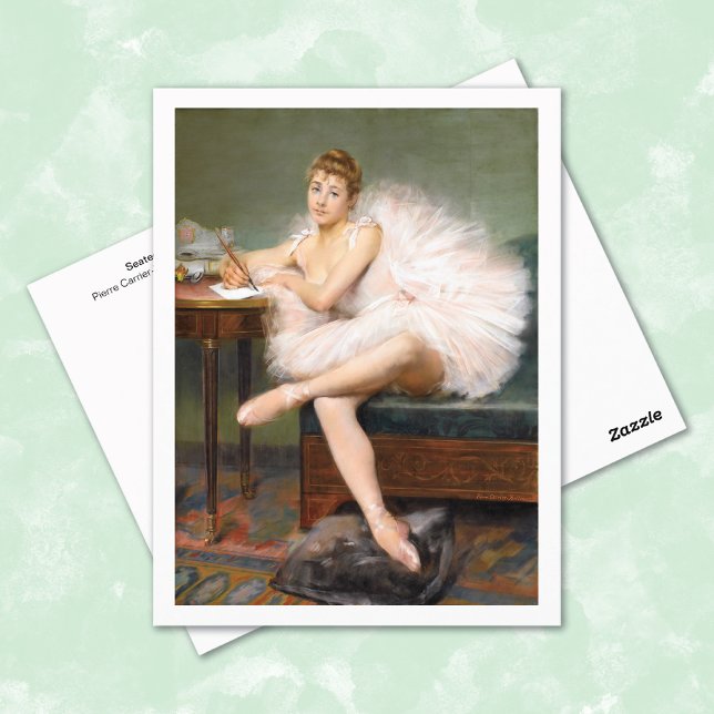 Cartão Postal Sentado Ballerina Pierre Carrier-Belleuse (Criador carregado)