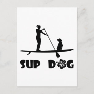 Cartão Postal Sentado de Cachorro SUP