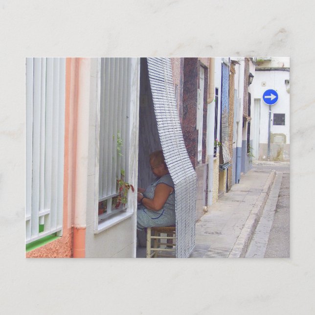 Cartão Postal Sentar e pensar. (Frente)