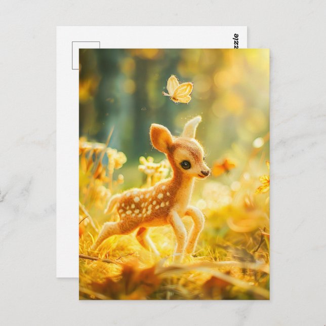 Cartão Postal Sentido descoberto em limpeza ensolarada com borbo (Frente/Verso)