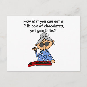 Cartão Postal Sentido do chocolate