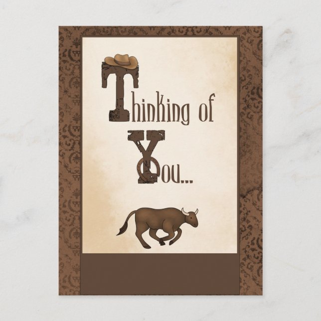 Cartão postal Sentimental Ocidental (Frente)