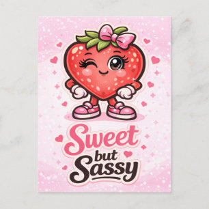 Cartão Postal Sentindo-se Frutado - Doce mas Atrevido - Amantes