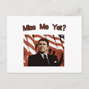 Cartão Postal Sentir Minha Falta? Reagan Posterizado