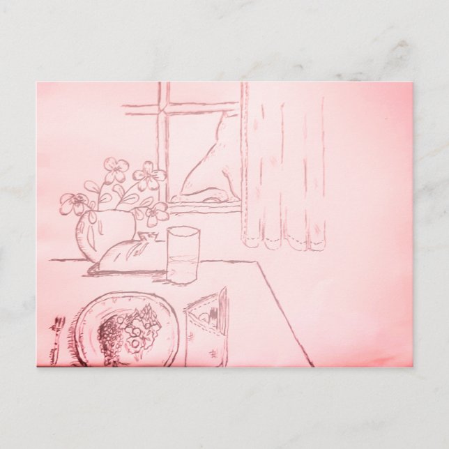 Cartão Postal Sentir muito a sua falta... (Frente)